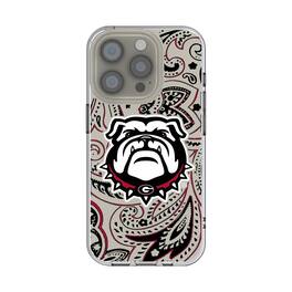 Keyscaper - NCAA - Georgia Bulldogs Paisley iPhone Clear Case - 16e - Multicolor