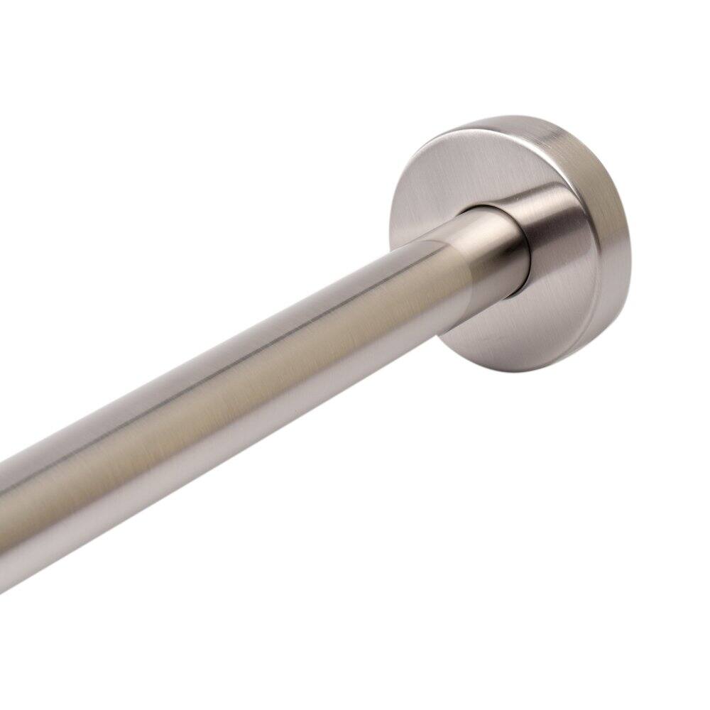 Left. Alfi - Brushed Nickel 20" Round Wall Shower Arm - Silver.