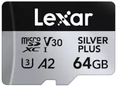 Lexar microSD V30 SILVER PLUS XC I A2 64GB