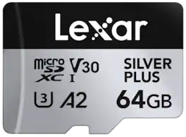 Lexar - Professional SILVER PLUS microSDXC 64 GB