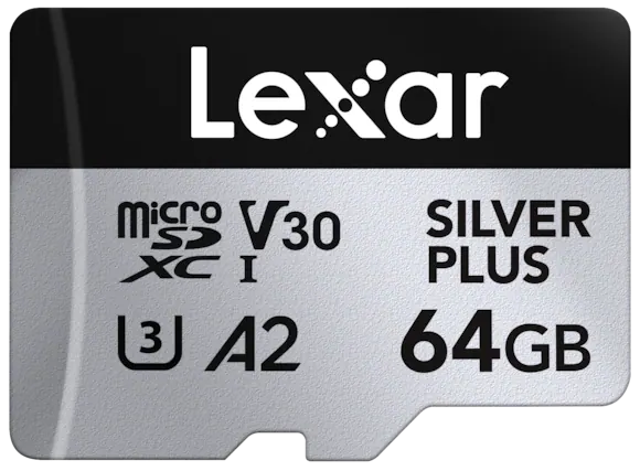 Lexar microSD V30 SILVER PLUS XC I A2 64GB