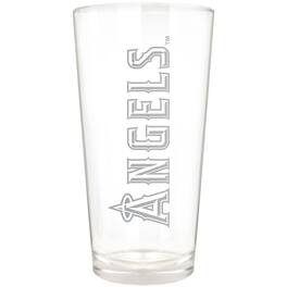 Great American Products - Los Angeles Angels Etched 16oz. Vertical Rally Cry Pint Glass - Multicolor