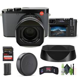 Leica - Q3 43 Compact Digital Camera 19084 60MP Full-Frame BSI CMOS Sensor Bundle - Black