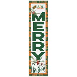 Jardine - Florida A&M Rattlers 12'' x 48'' Outdoor Christmas Leaner - White