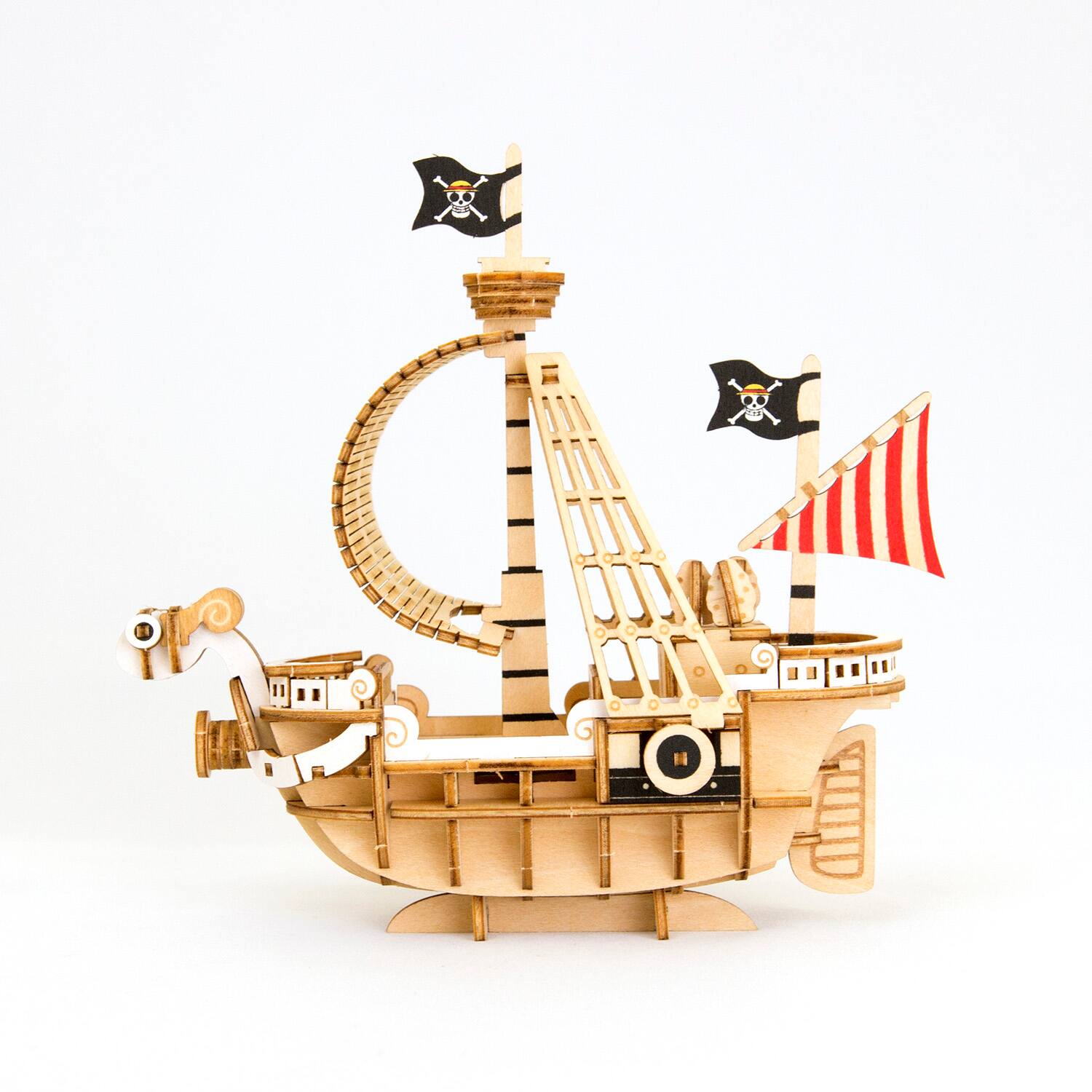 Back. 3D Puzzle - 3D DIY Puzzle: One Piece Going Merry Ship - wa-gu-mi - 88pcs.