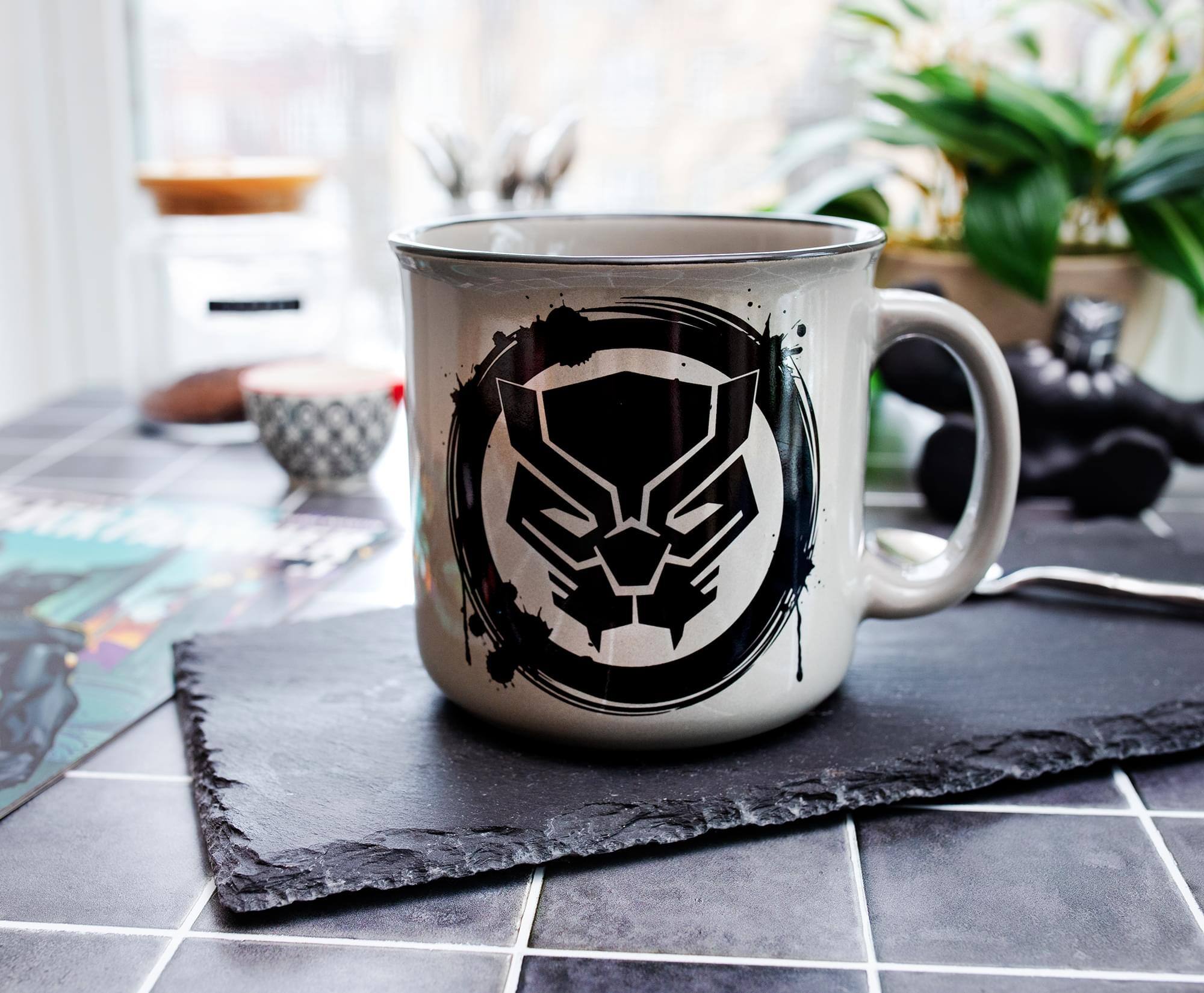 Alt View 10. Silver Buffalo - Marvel Comics Black Panther Ceramic Mug | Holds 20 Ounces - Black.