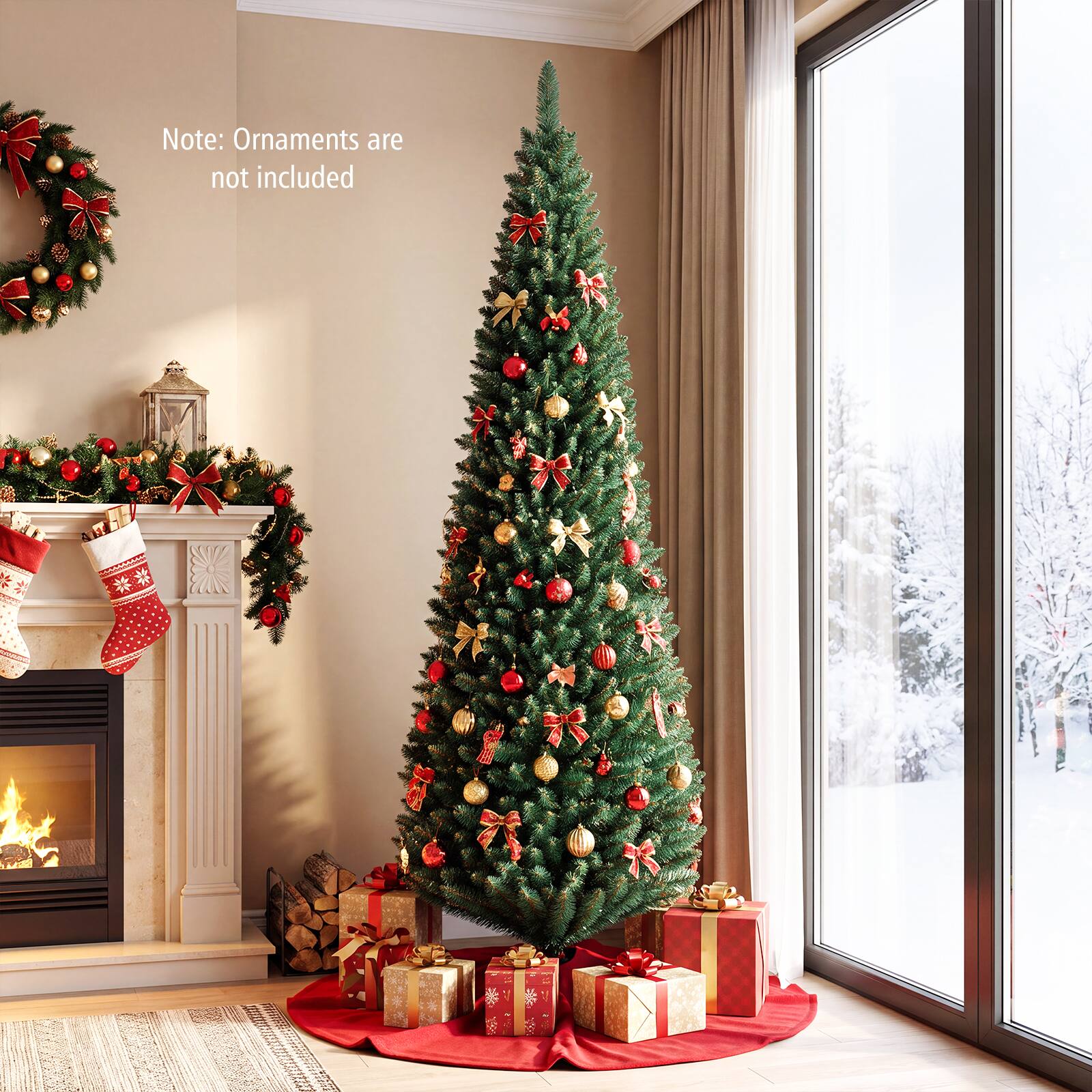 Note: Ornaments are not included