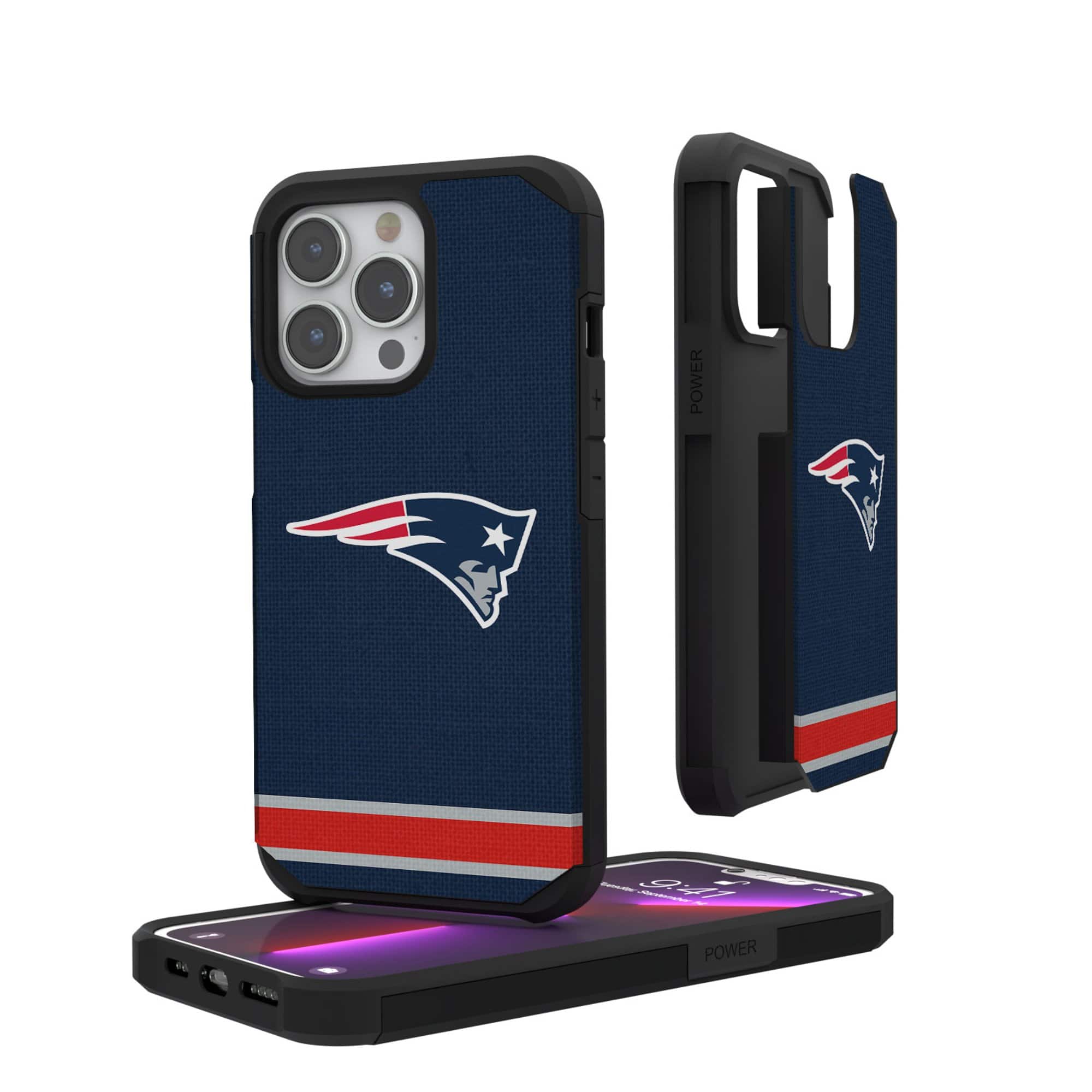 Keyscaper - NFL - New England Patriots - iPhone Rugged Stripe Design Case - 12 mini/13 mini - Multicolor price history on PriceWatchPro