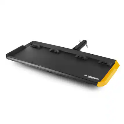 Front. ToughBuilt - ToughBuilt StackTech Hitch Cargo Carrier, Locking Truck Mount for Hitch Receiver - Black.