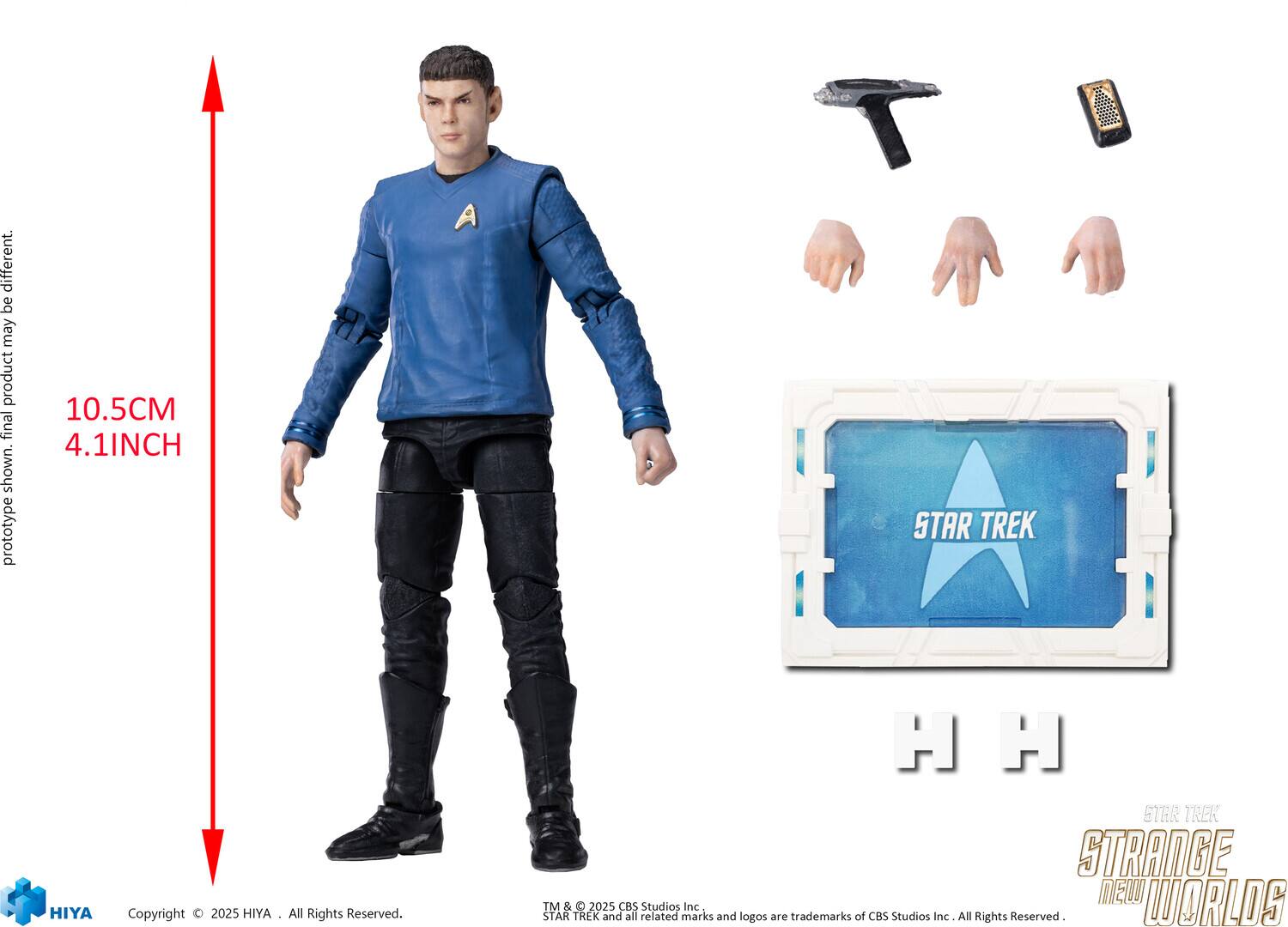 Different. Be may product final shown. Prototype 10.5CM 4.1INCH A STAR TREK HIYA Copyright 2025 HIYA All Rights Reserved. H H ETTAR TREK STRANGE NEW WORLDS TM & D 2025 CBS Studios Inc STAR TREK and all related marks and logos are trademarks of CBS Studios Inc All Rights Reserved