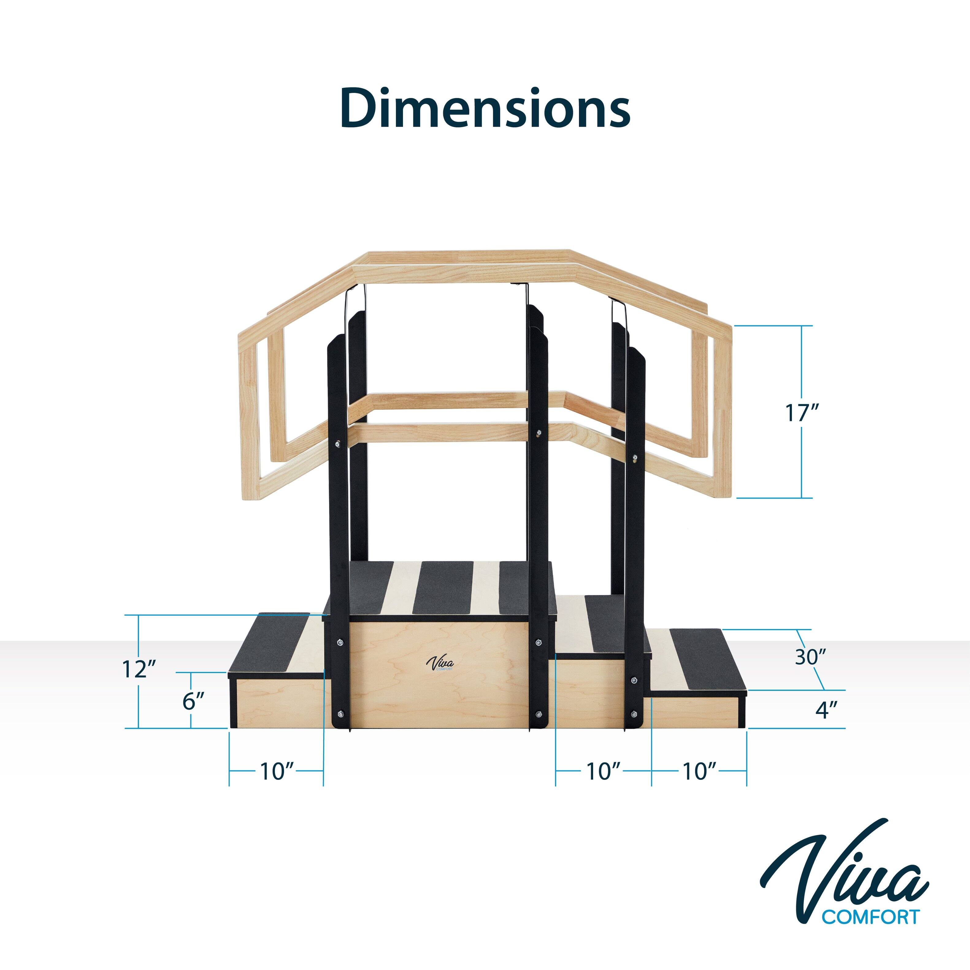 Dimensions  
17"  
12" x 6"  
30" x 4"  
10" x 10"  

Viva COMFORT