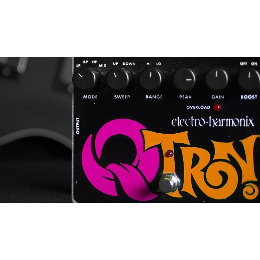 BP LP HP MIX UP DOWN HI LO OFF ON I - MODE SWEEP RANGE PEAK GAIN BOOST OVERLOAD OUTPUT electro-harmonix Q-TROY!