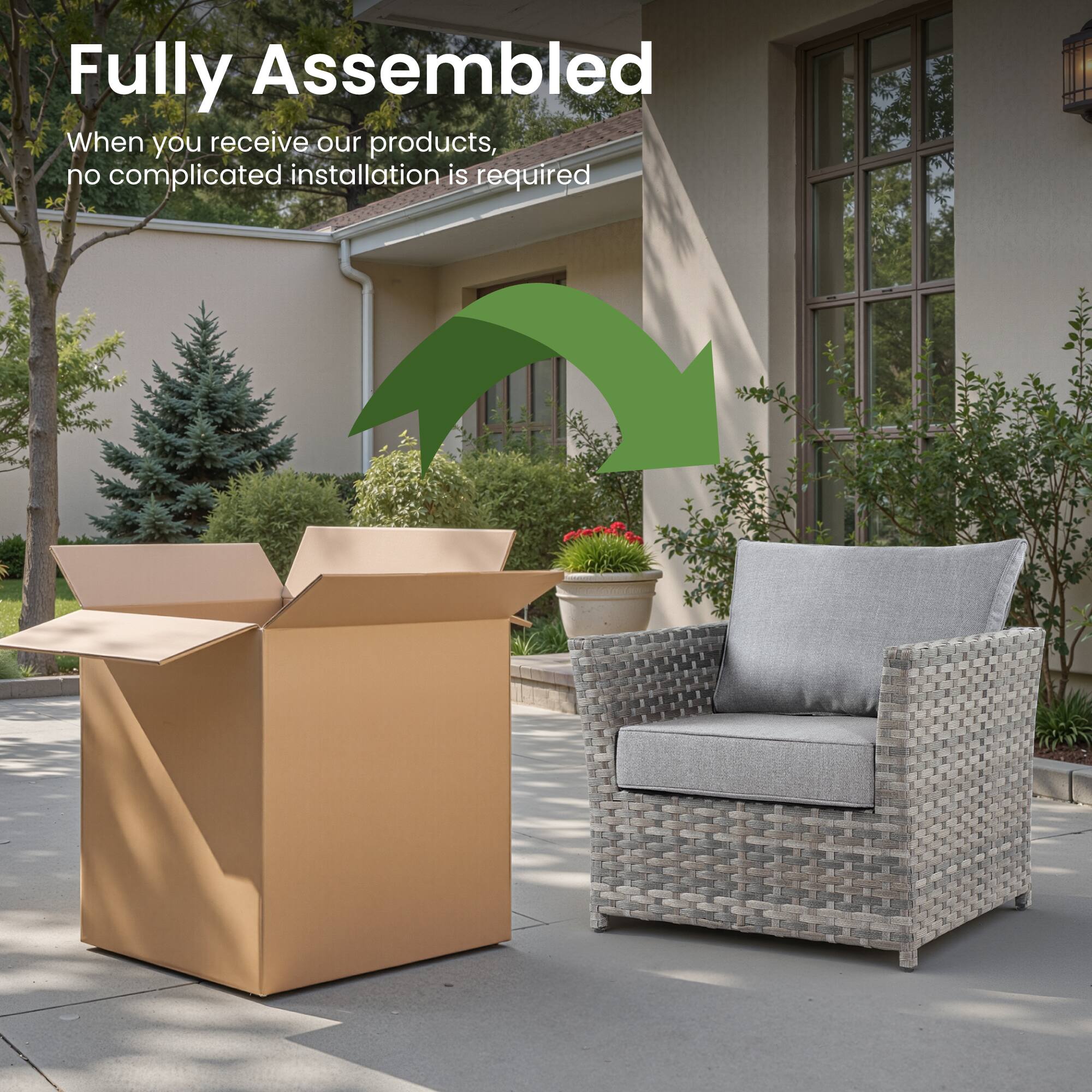 Fully Assembled

When you receive our products, no complicated installation is required