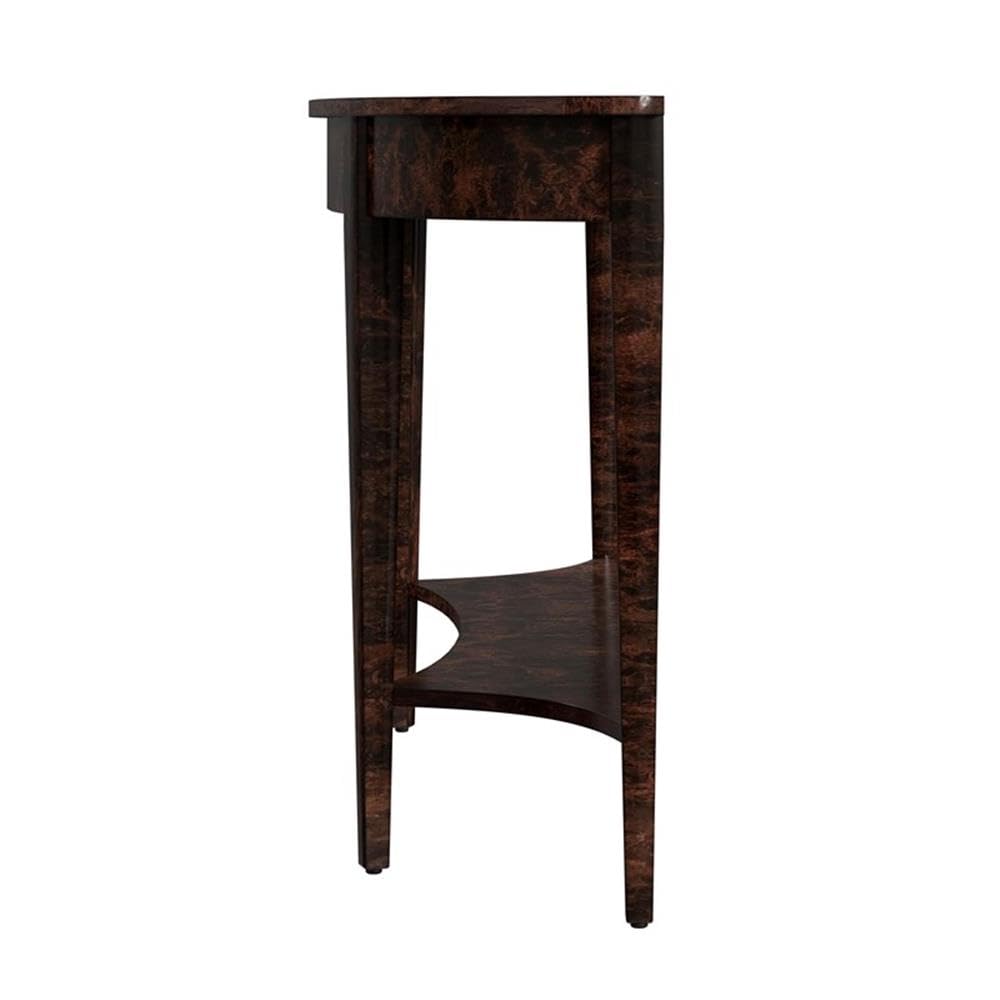 Left. Butler Specialty - Astor 54"W Demilune Console Table - Dark Brown.