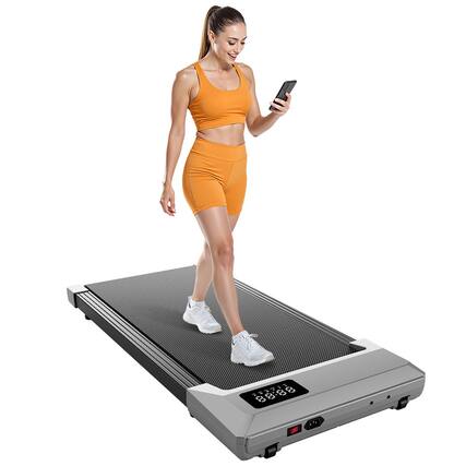 Front. Superun - SupeRun Pro Walking Pad Quiet Walking Jogging Machine with LED Display - Gray.