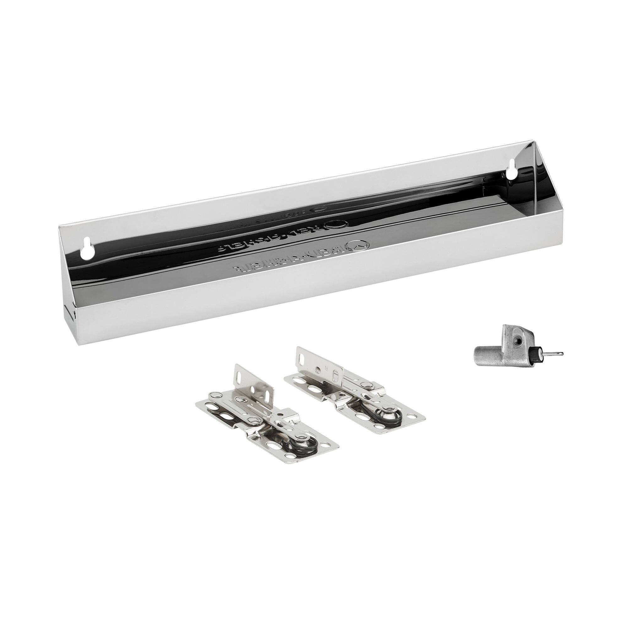 Rev-A-Shelf - 16" Tip Out Tray w/ Soft-close for Sink Base Cabinet, 6581-16SS-SC-1 - Silver