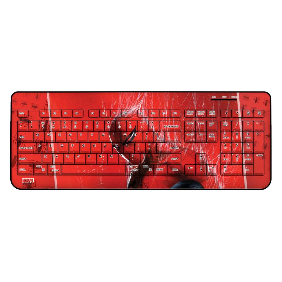 Keyscaper Marvel Cover Art Wireless USB Keyboard Spider Man 1 K510WL ...