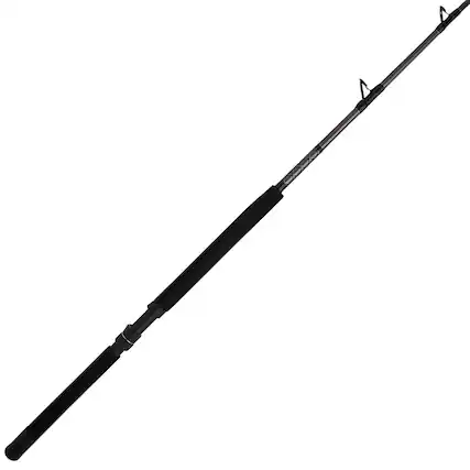 Front. PENN - Penn Ally II Boat Conventional Casting Fishing Rod 6 Feet, up to 50 Lbs, Black - Black.