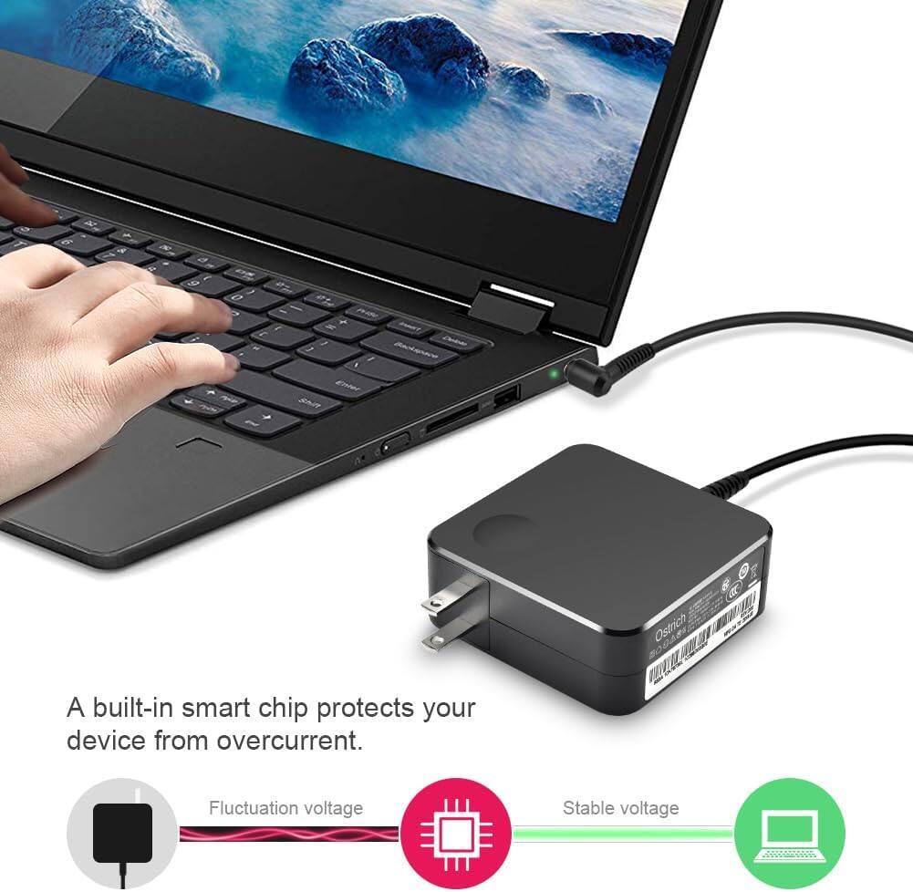 A built-in smart chip protects your device from overcurrent. Fluctuation voltage Stable voltage