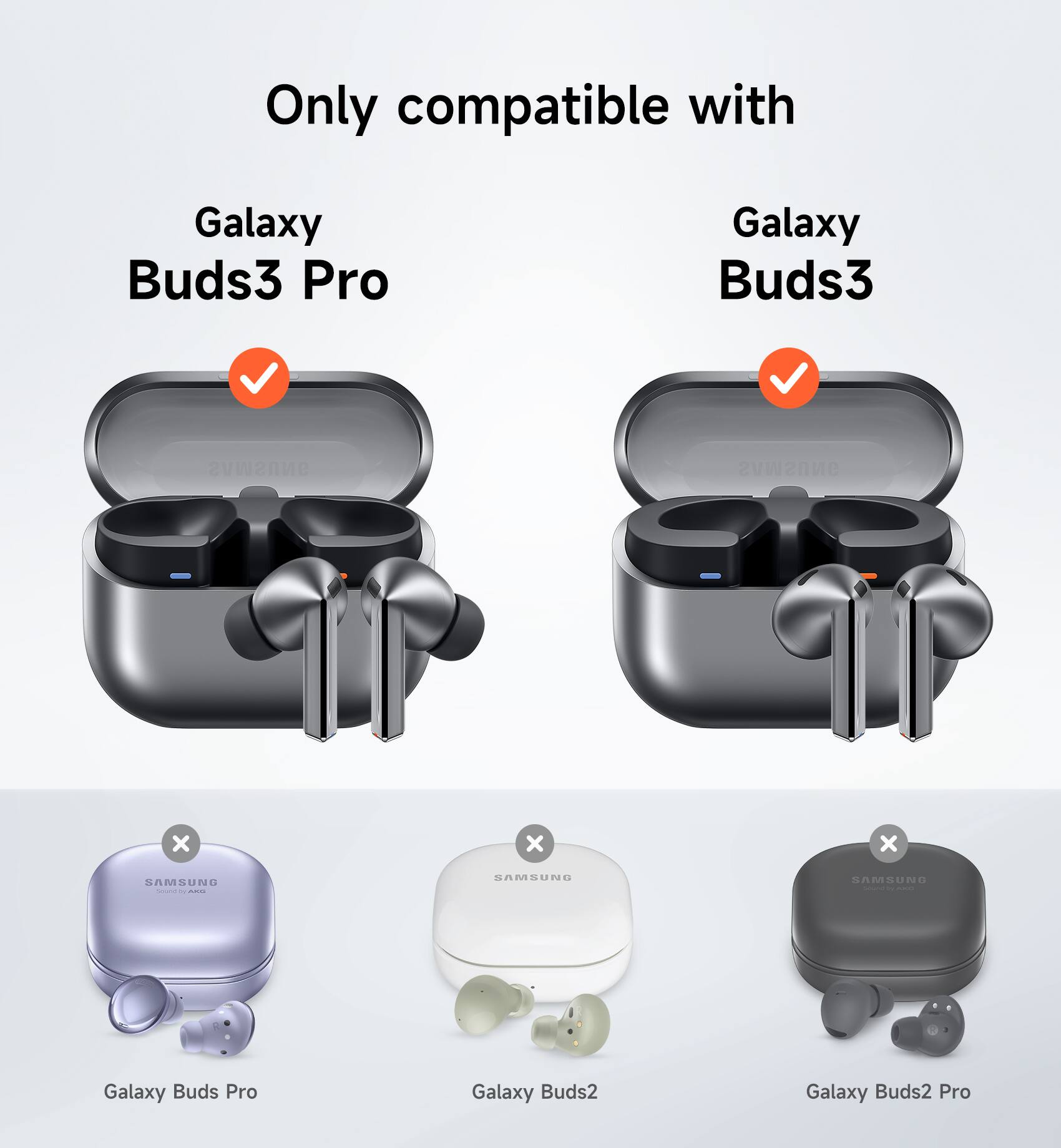Only compatible with Galaxy Buds3 Pro, Galaxy Buds3