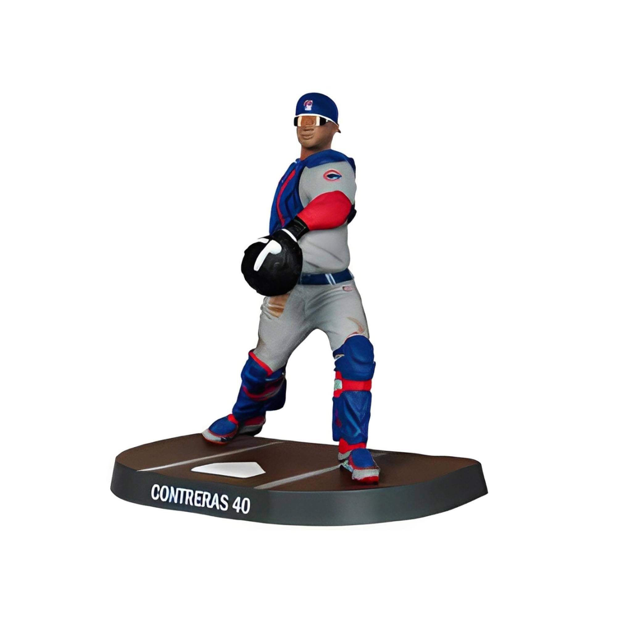 Alt View 10. MLB - MLB Chicago Cubs 6 Inch Figure | Willson Contreras - Blue.