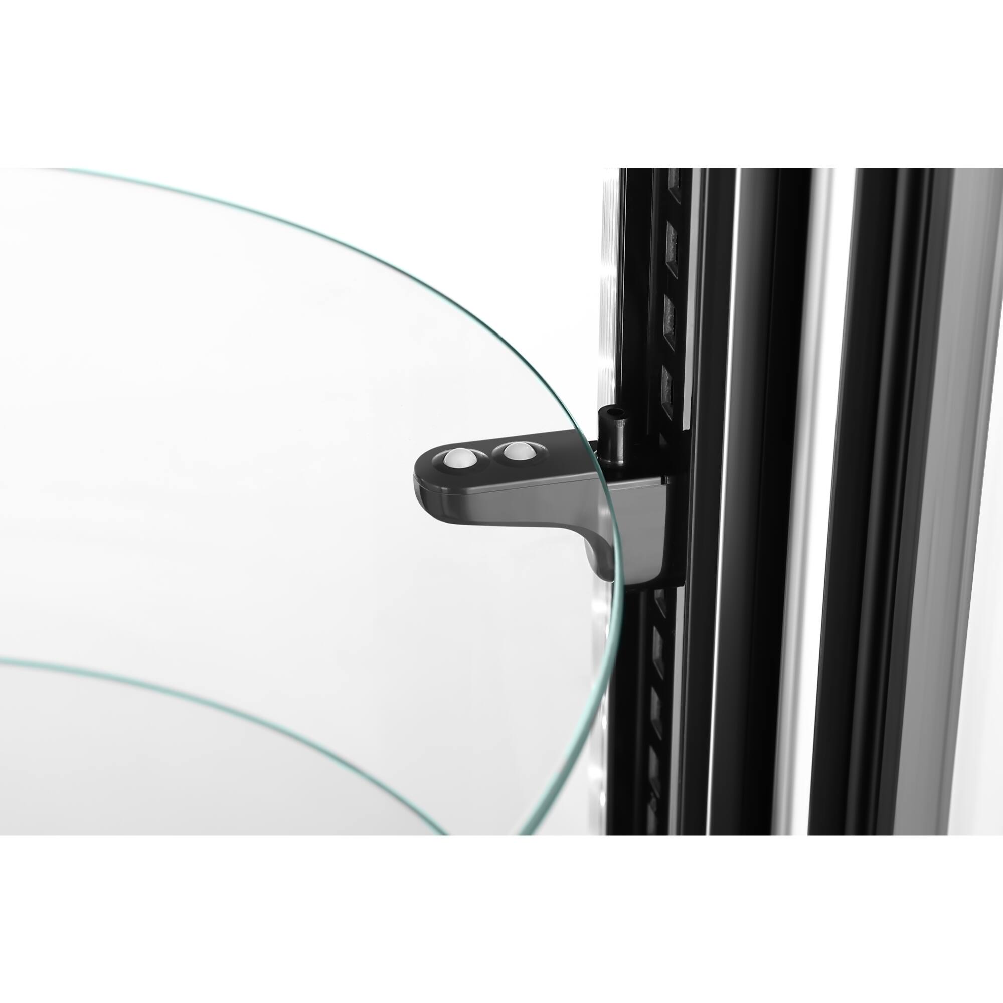 Alt View 5. Koolmore - 19 in. Circular Refrigerated Countertop Bakery Display Case (CDUR-3C) - Stainless-Steel.