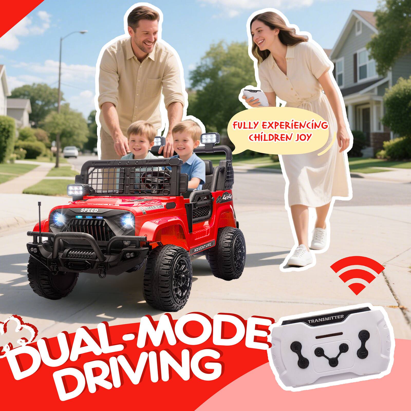 FULLY EXPERIENCING CHILDREN JOY  
DUAL-MODE DRIVING  
TRANSMITTER
