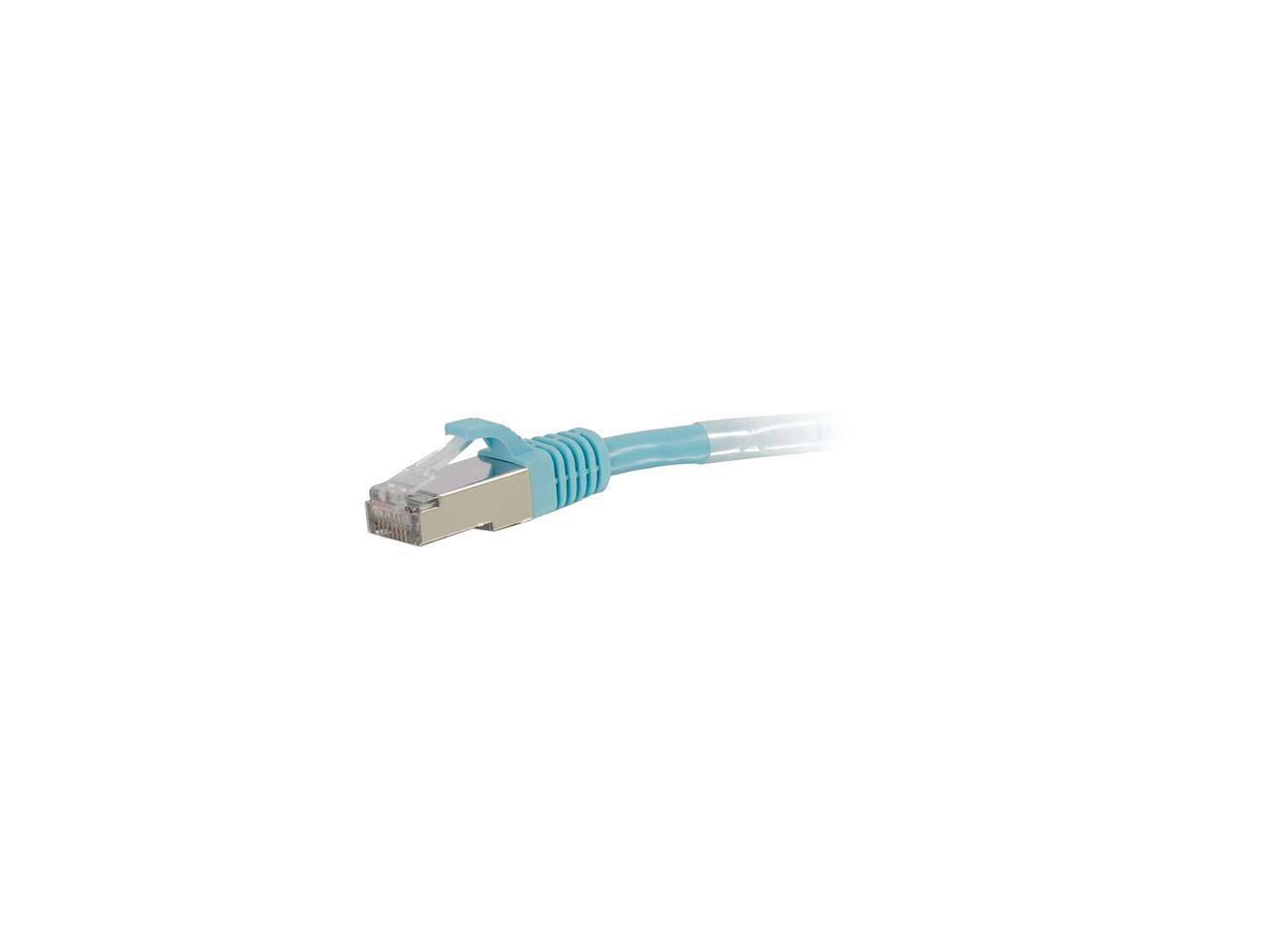 Alt View 1. Cables to Go - C2G 00752 Cat6a Cable - Snagless Shielded Ethernet Network Patch Cable, Aqua (15 Feet, 4.57 Meters).