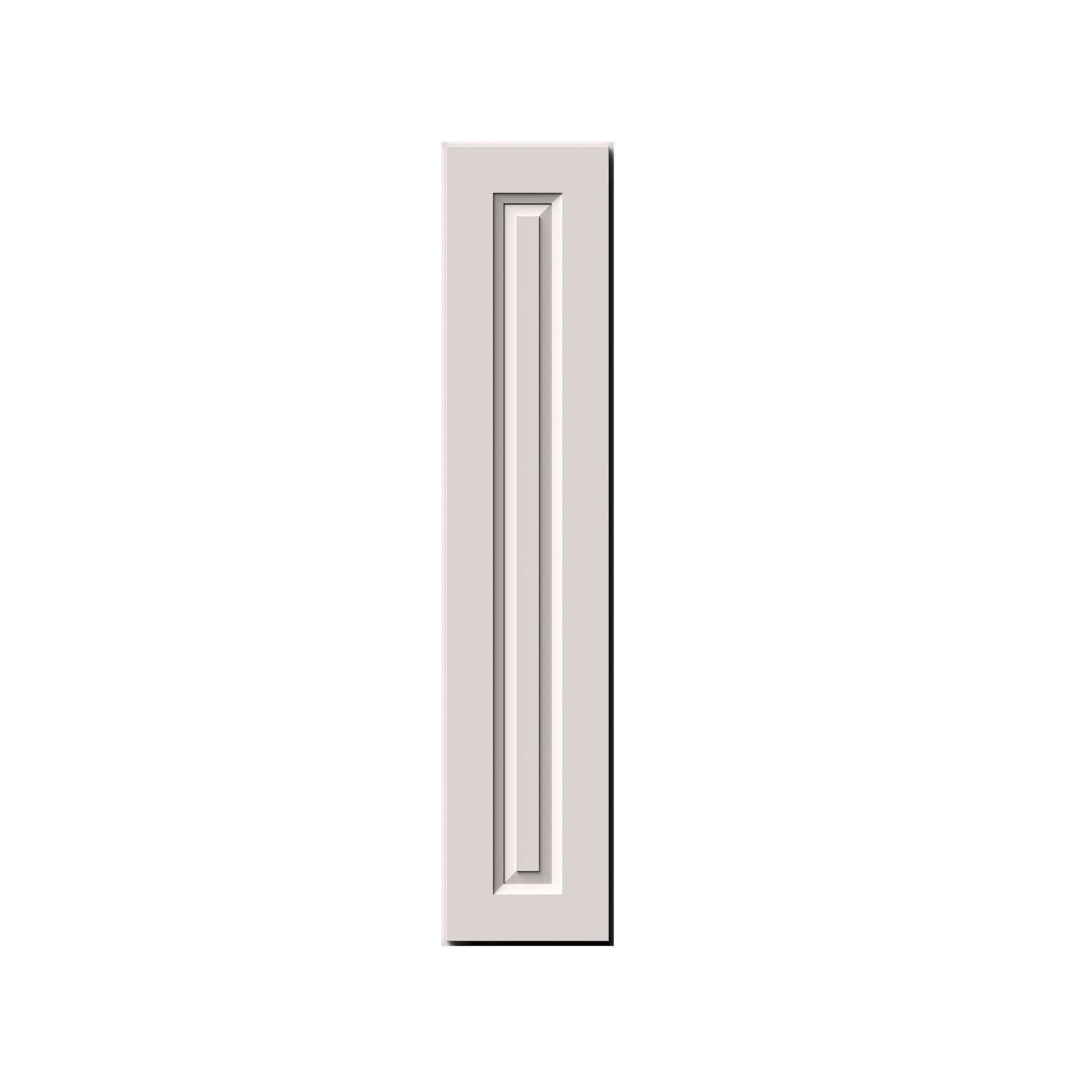 Alt View 1. Boyel Living - 9-in W x 42-in H x 12-in D Shaker RTA Kitchen Wall Cabinet with Soft-Close Doors - Glacier White.