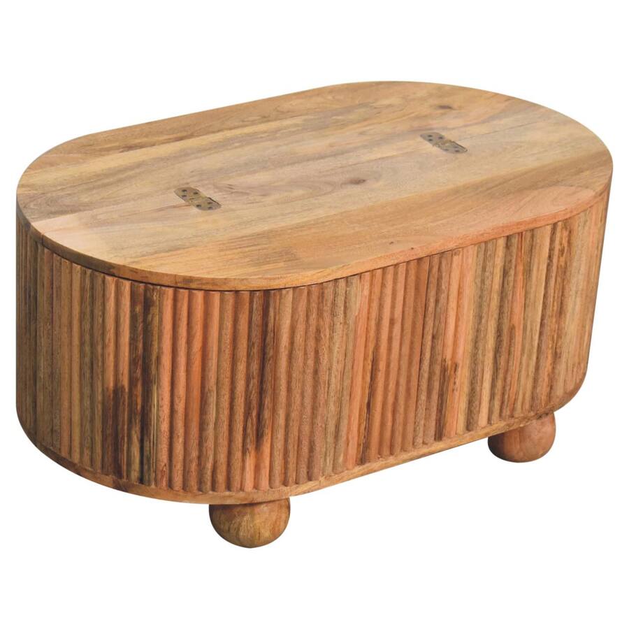 Color Integer Table Artisan Furniture Soba Ball Lid up Coffee Table Brown IN3764 - Best Buy