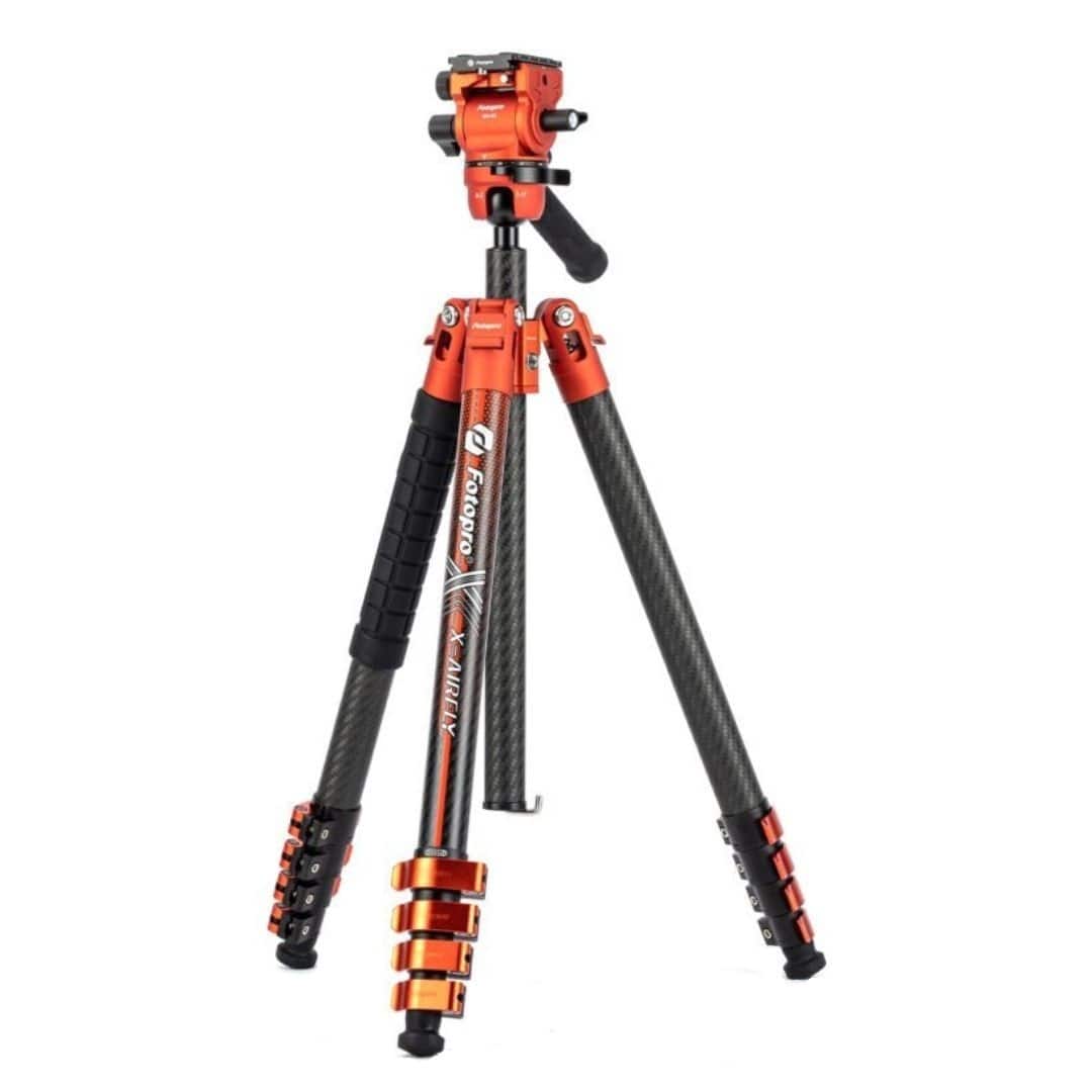 FotoPro - X-Airfly Video tripod  (Orange)