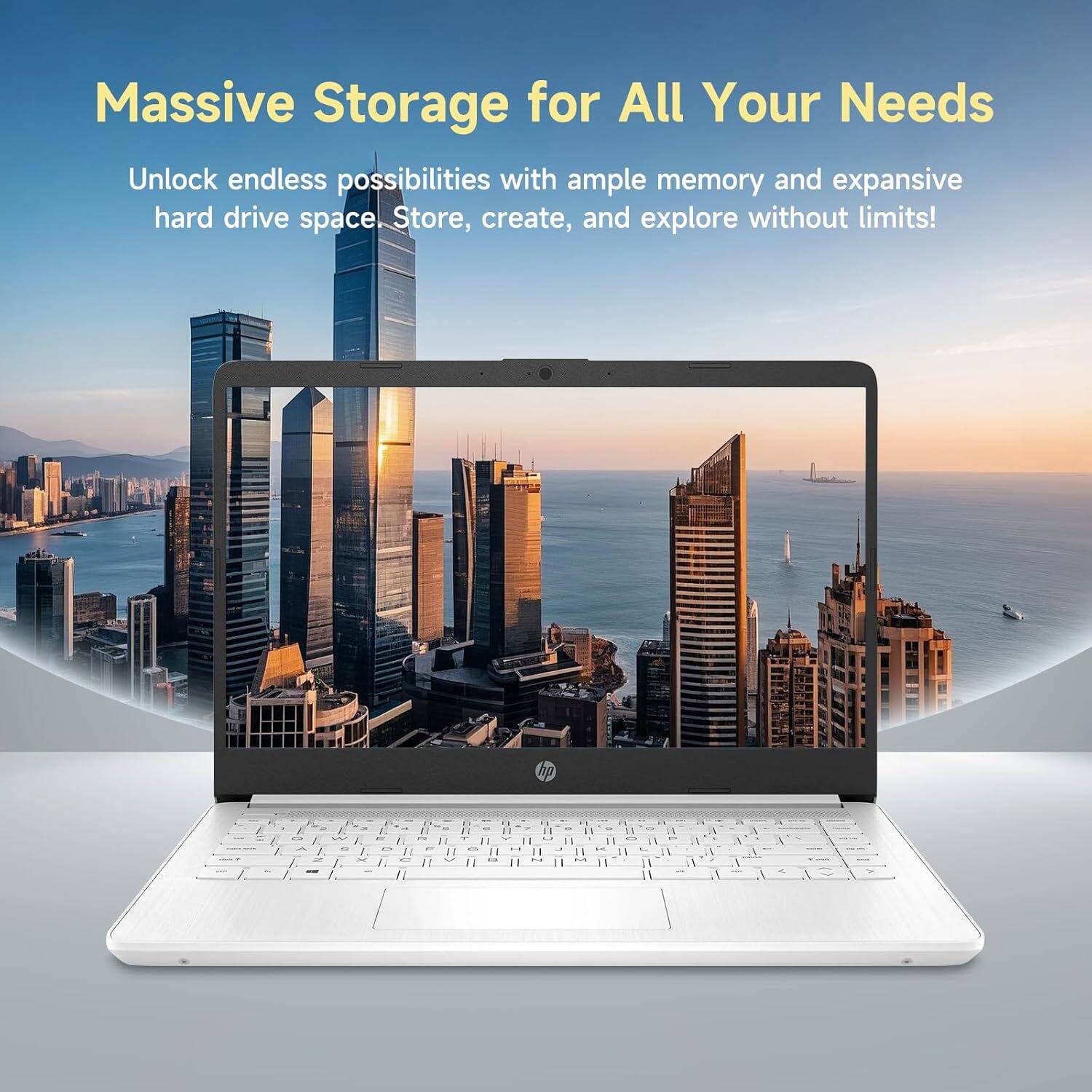 Massive Storage for All Your Needs

Unlock endless possibilities with ample memory and expansive hard drive space. Store, create, and explore without limits!
