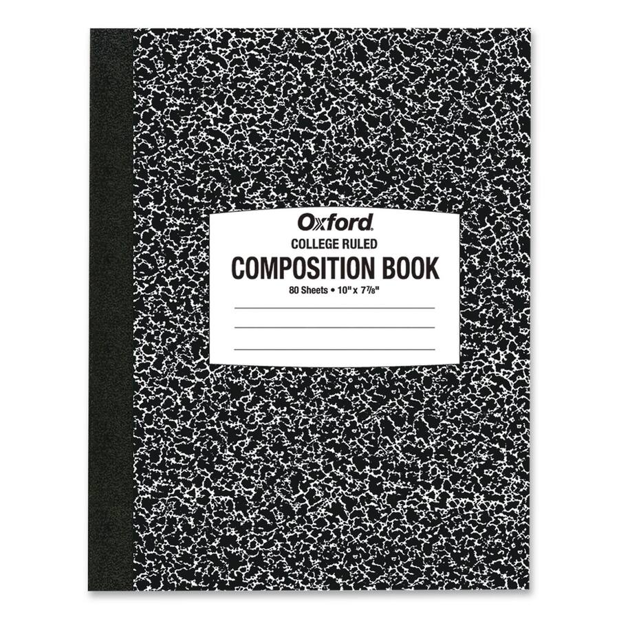 Composition Book Format Tops Business Forms Composition Book Medium/College Rule Black Marble ...