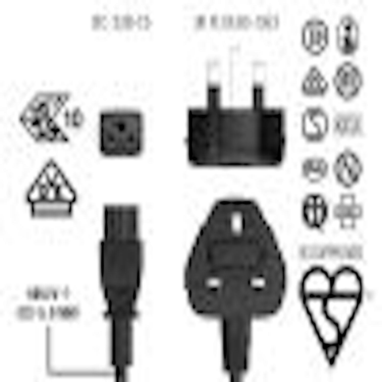 Alt View 1. Sanoxy - SANOXY Cables and Adapters; 3ft 12 AWG 20A 250V Heavy Duty Power Cord (IEC320 C20 to IEC320 C19), Blue - Blue.