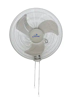 Front. iLIVING - 18" Oscillating Wall Mount Fan, 3-Speed, Adjustable Tilt, 1650 CFM, Metal Blade & Grille, for Home, Gym, Office - Gray.