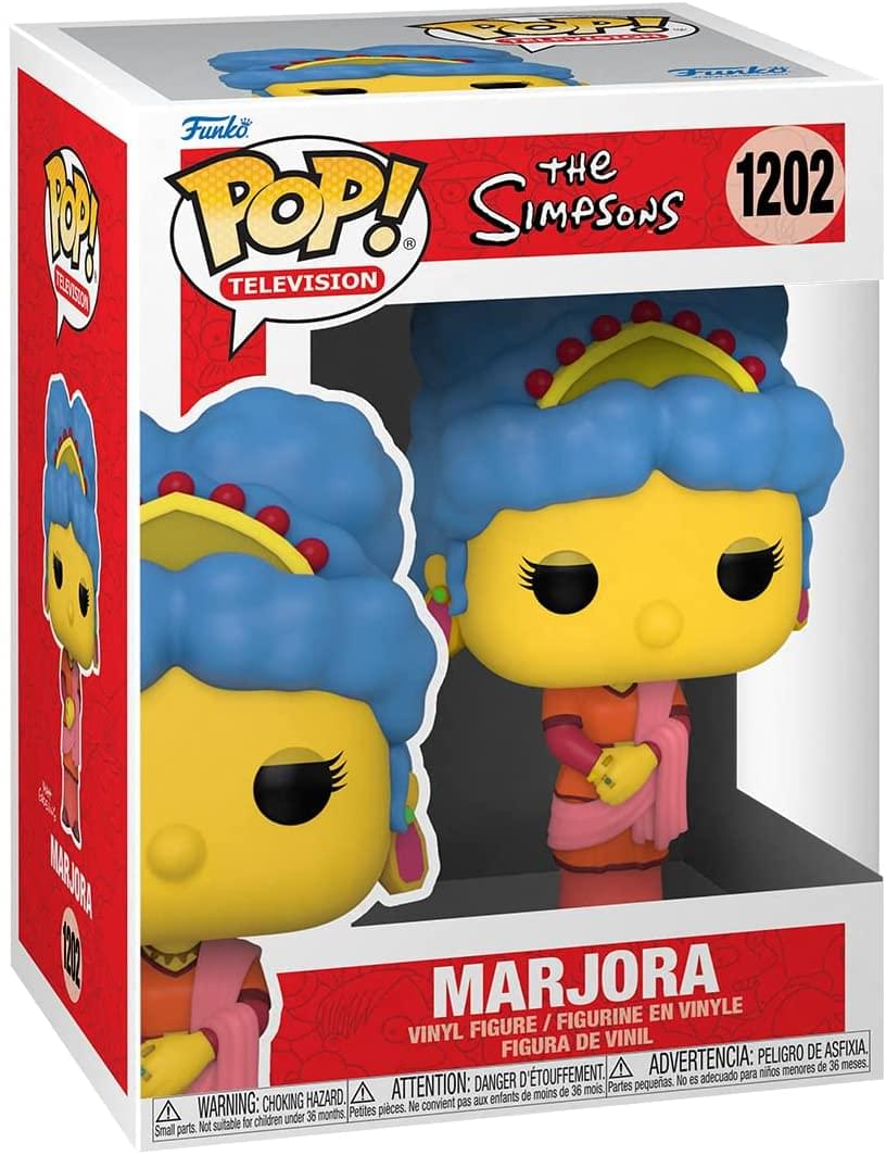 **The Simpsons**

**1202**

**Marjora**

**Vinyl Figure / Figurine en Vinyle / Figura de Vinil**

**Warning: Choking Hazard. Small parts. Not suitable for children under 36 months.**

**Attention: Danger d'étouffement. Petites pièces. Ne convient pas aux enfants de moins de 36 mois.**

**Advertencia: Peligro de asfixia. Partes pequeñas. No es adecuado para niños menores de 36 meses.**