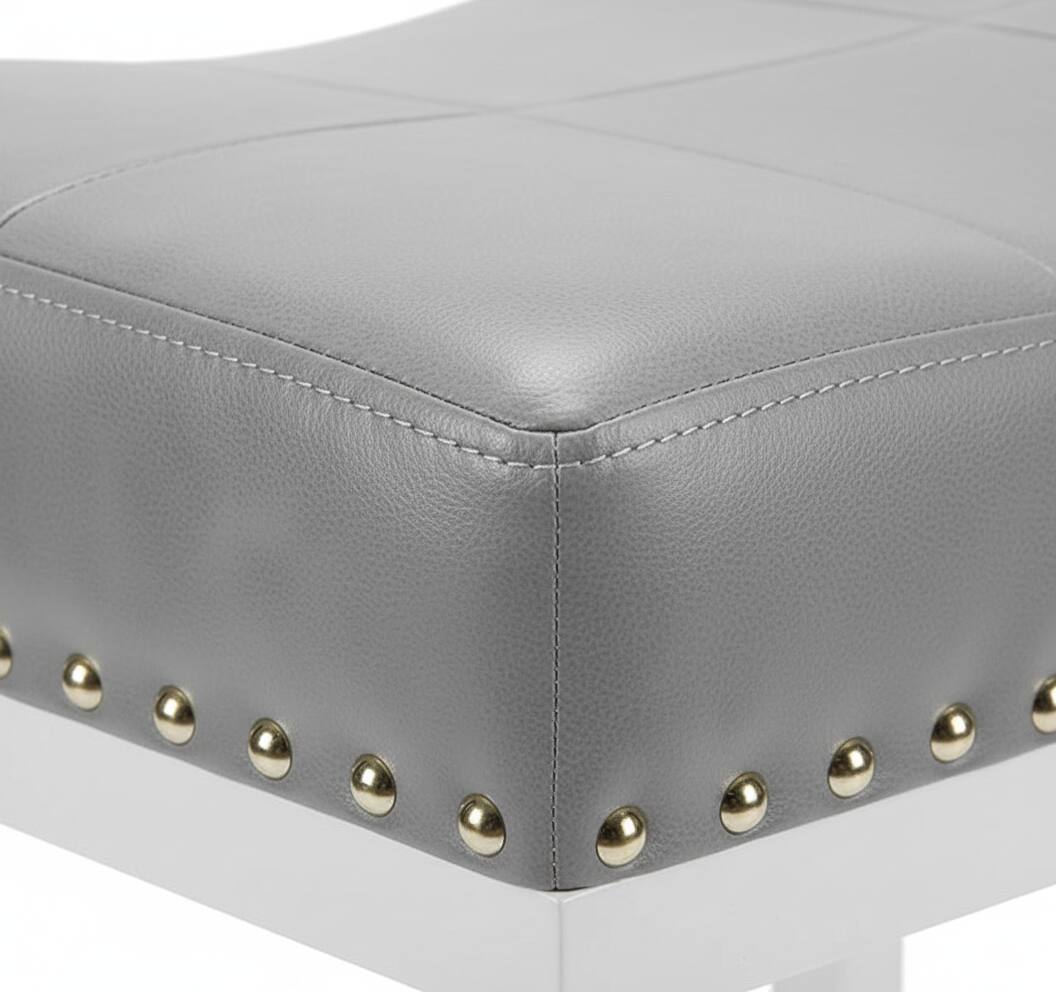 Left. AOITUN - Bar Stools Set 2, 24 Inch - Perfect for Daily Use in Kitchen or Bar - Enhance Comfort and Style with Durable Design - Gray.