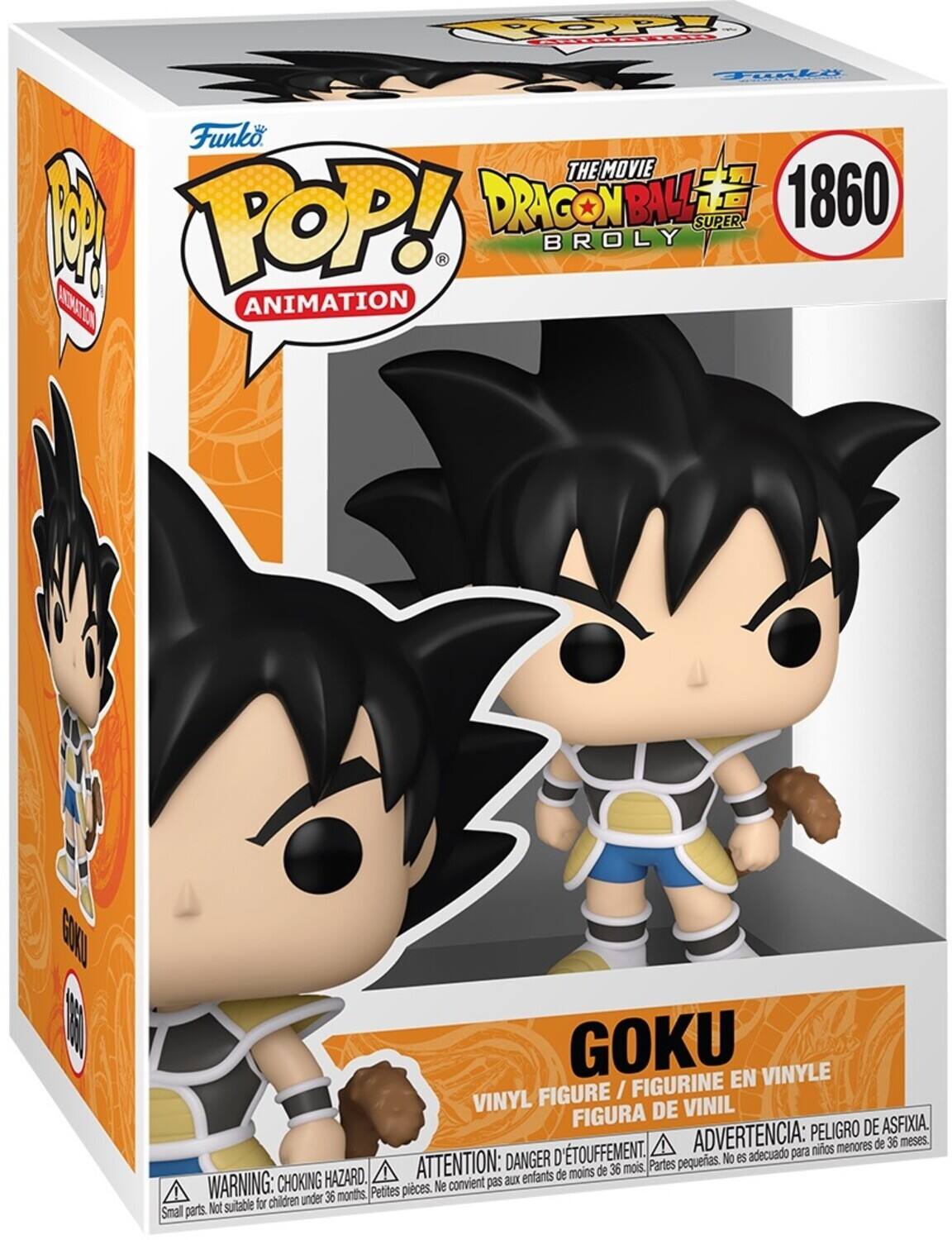 Funko, The Movie Dragon Ball Super, 1860, Pop! Animation, Goku, En Vinyle, Figure / Figurine Vinyl, Figura De Vinil, Advertencia: Peligro De Asfixia, Peligro De Asfixia, Attention: Danger D'etouffement, Choking Hazard, Warning: Danger, Small parts. Not suitable for children under 36 months, Petites pieces. Ne es acuado para ninlos menores de 36 meses, Partes pequeas.