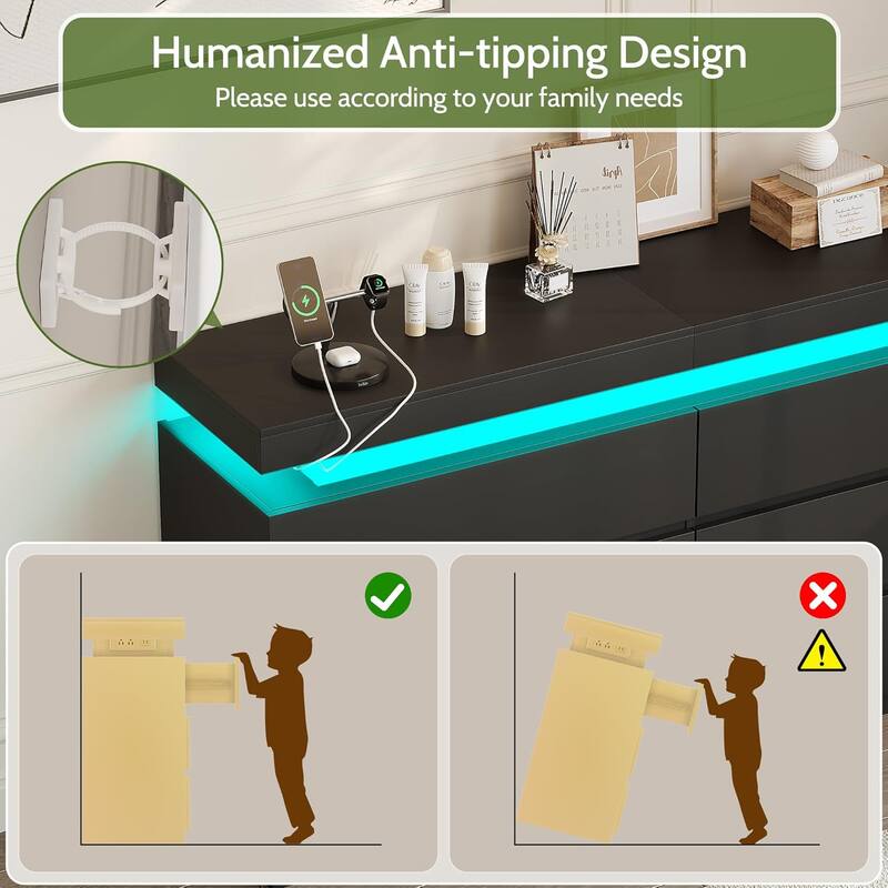 Humanized Anti-tipping Design  
Please use according to your family needs