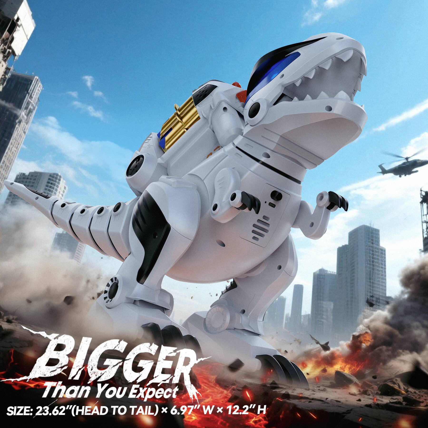 BIGGER Than You Expect  
SIZE: 23.62" (HEAD TO TAIL) x 6.97" W x 12.2" H