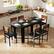 Alt View 1. Costway - Costway 47"-62" Extendable Dining Table for 4-8 People for Dining Room Home Office - Black.