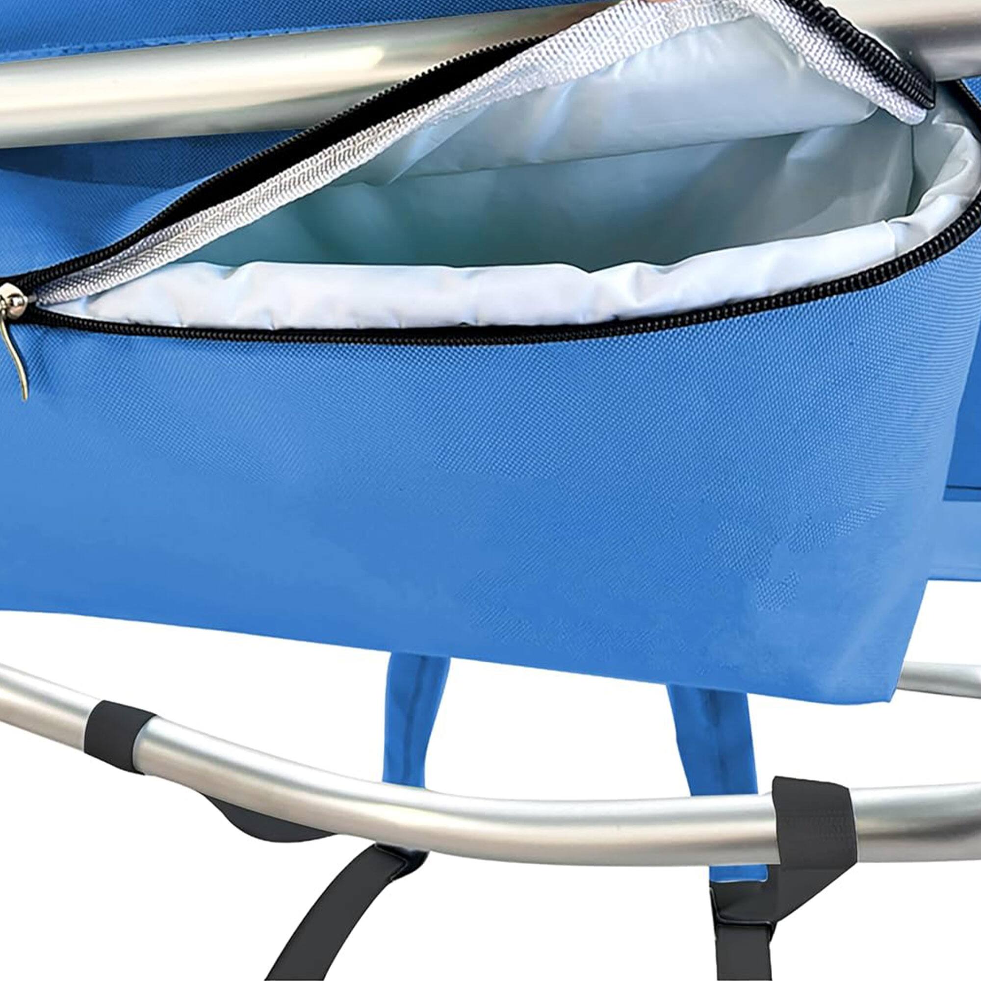 Alt View 8. Deltess - Deltess Ostrich 3 In 1 Portable Chair Cooler Bag & Reclining Lounger, Royal Blue - Royal Blue.