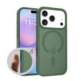 UUCOVER - Magnetic Case for Apple iPhone 17 Pro Max with Camera Button, MagSafe Compatible Translucent Matte Shockproof Slim Cover - Darkgreen