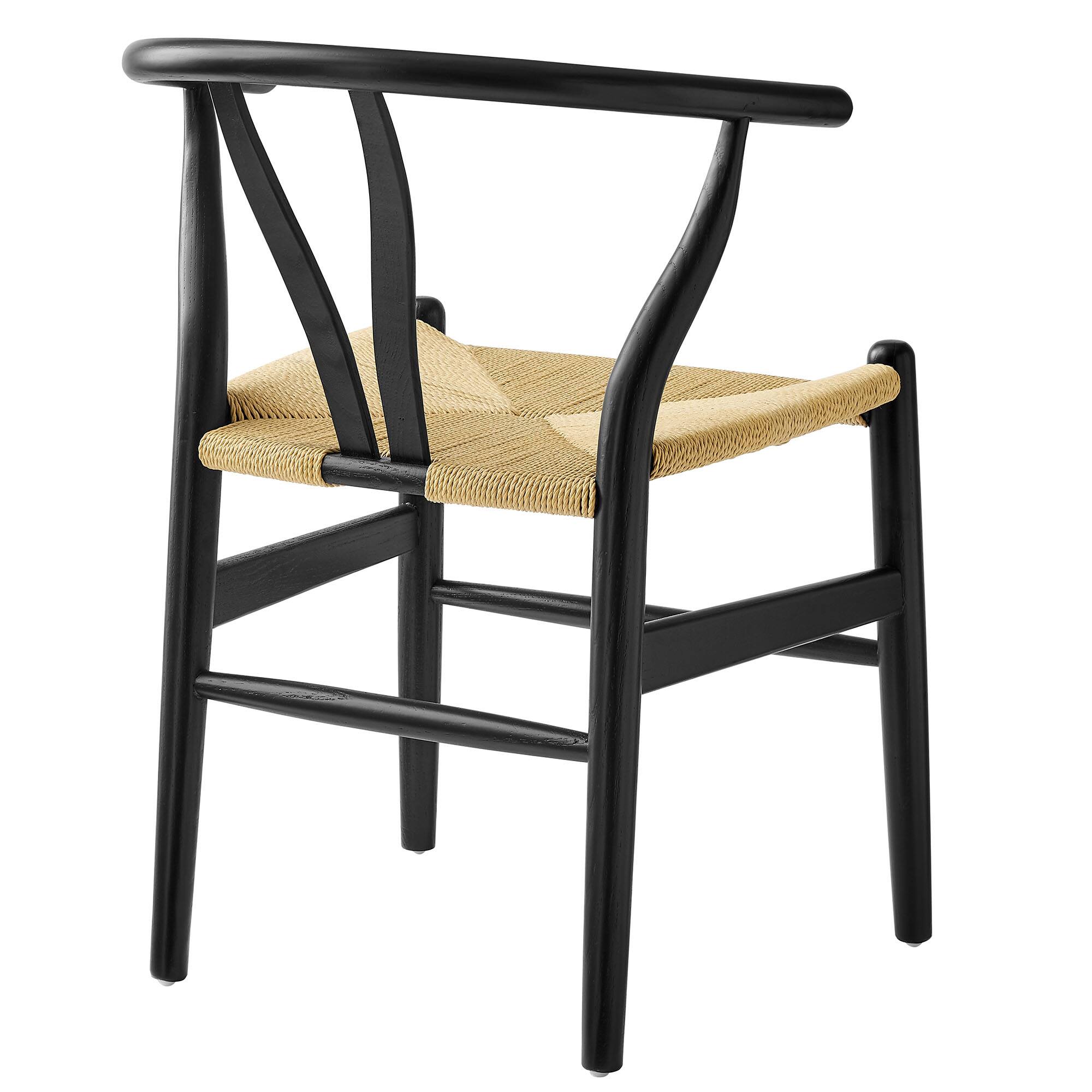 Alt View 1. Modway - Amish 29" Wood Dining Chair by Modway - Black.