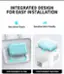 Integrated Design for Easy Installation: Non-direct Touch, Sensitive Skin Friendly.