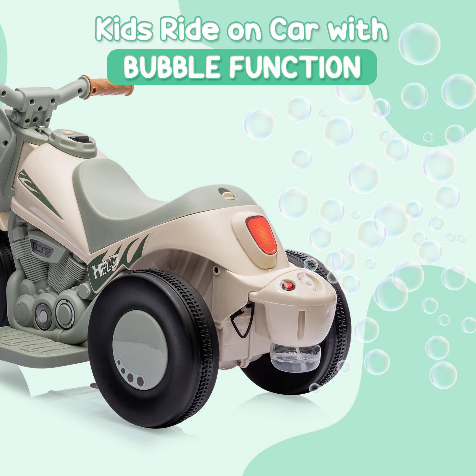 Kids Ride on Car with BUBBLE FUNCTION