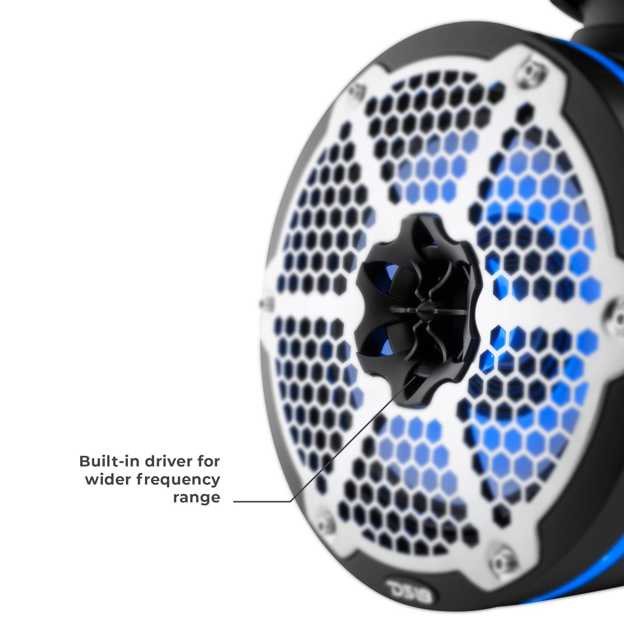 Built-in driver for wider frequency range  
D519