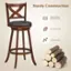 Sturdy Construction: Solid Rubber Wood Frame, Smooth Finish, Long Lifespan.