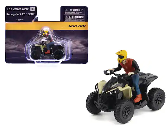 1:32 can-am
8+
Renegade X XC 1000R
60009
WARNING: CHOKING HAZARD - Small parts. Not for children under 3 years.
ATTENTION! RISQUE D'ÉTOUFFEMENT. Pièces de petite taille. Ne convient pas aux enfants de moins de 3 ans.