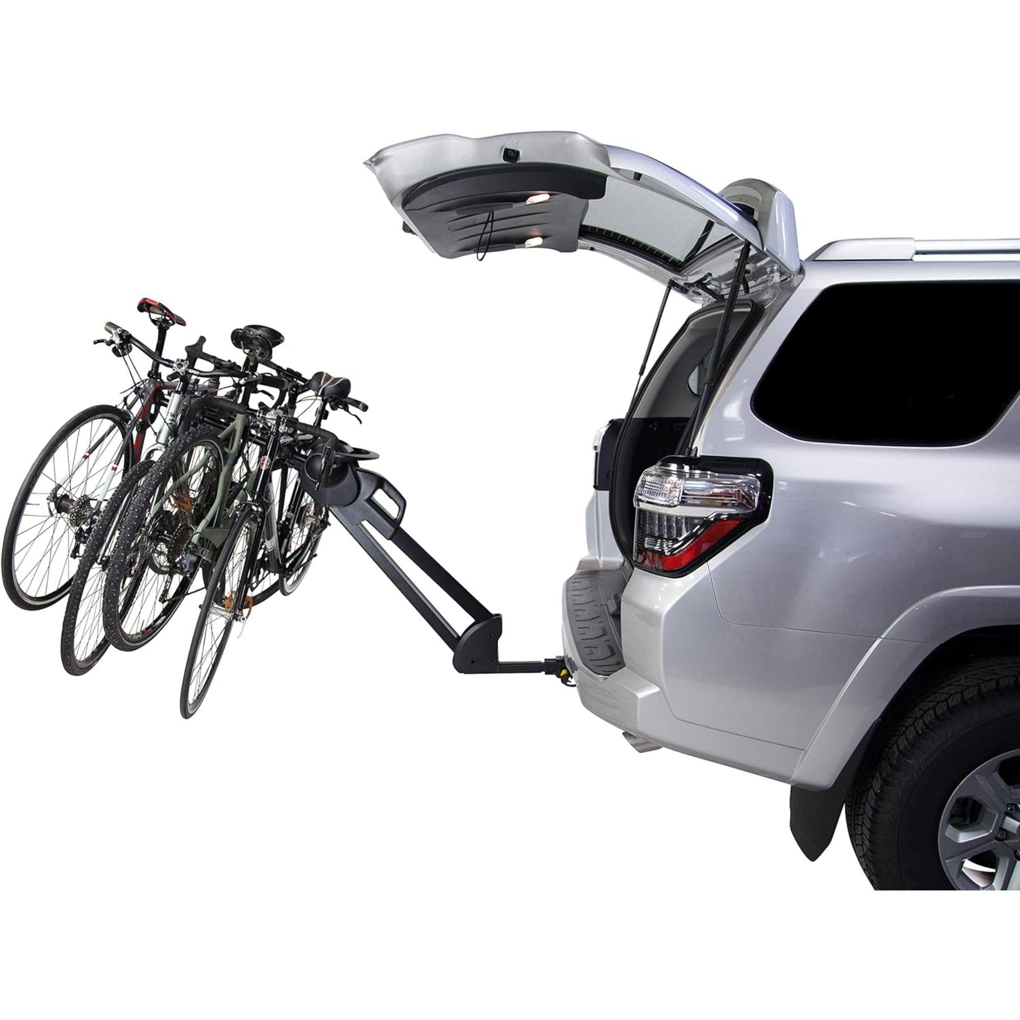 Alt View 4. Saris - Glide EX Hitch Bike Rack - One-handed Trigger Release Glide Operation 4 Bike Hitch Rack - Black.